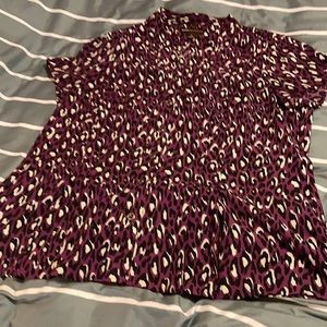 Dana Buchman purple animal print. Excellent cond.